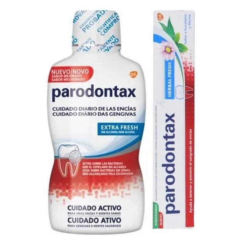 Buy Parodontax Herbal Mouthwash 500Ml + Parodontax Helbal Fresh 75Ml ...