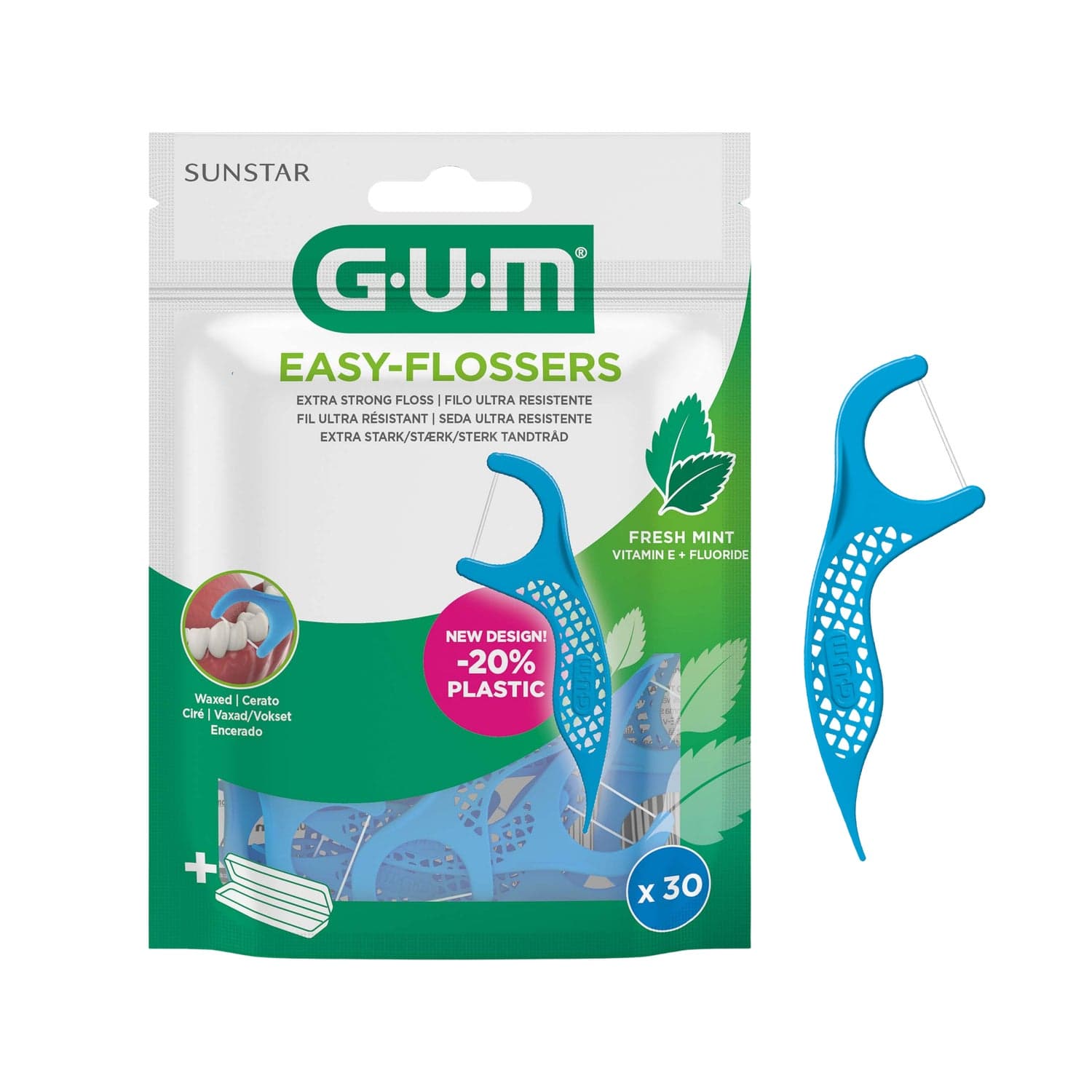 GUM® Easy Flossers 30 pcs | PromoFarma