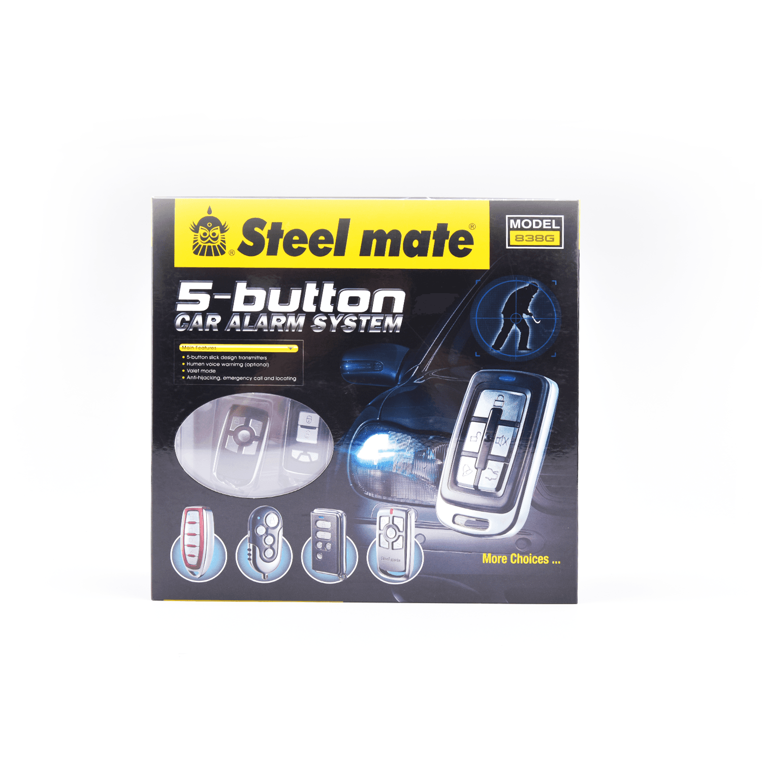 838G One-way Car Alarm Steelmate - Steelmate Australia