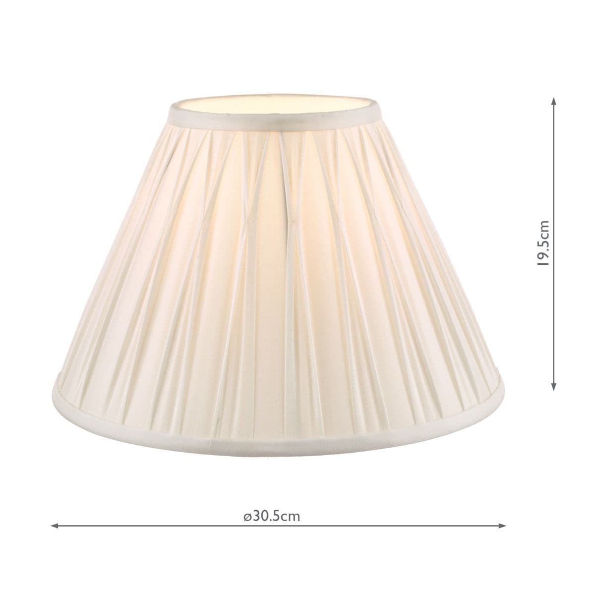 Laura Ashley Fenn Silk Empire Drum Shade White 30cm/12 Inch ...