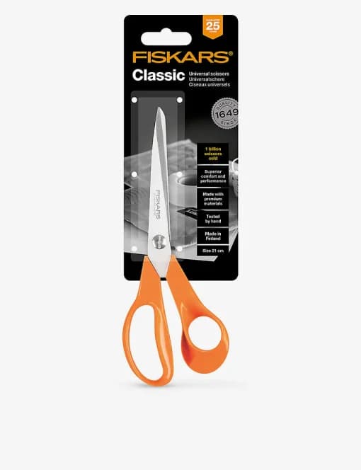 Fiskars Classic Orange General Purpose Scissors - Stitch and Go