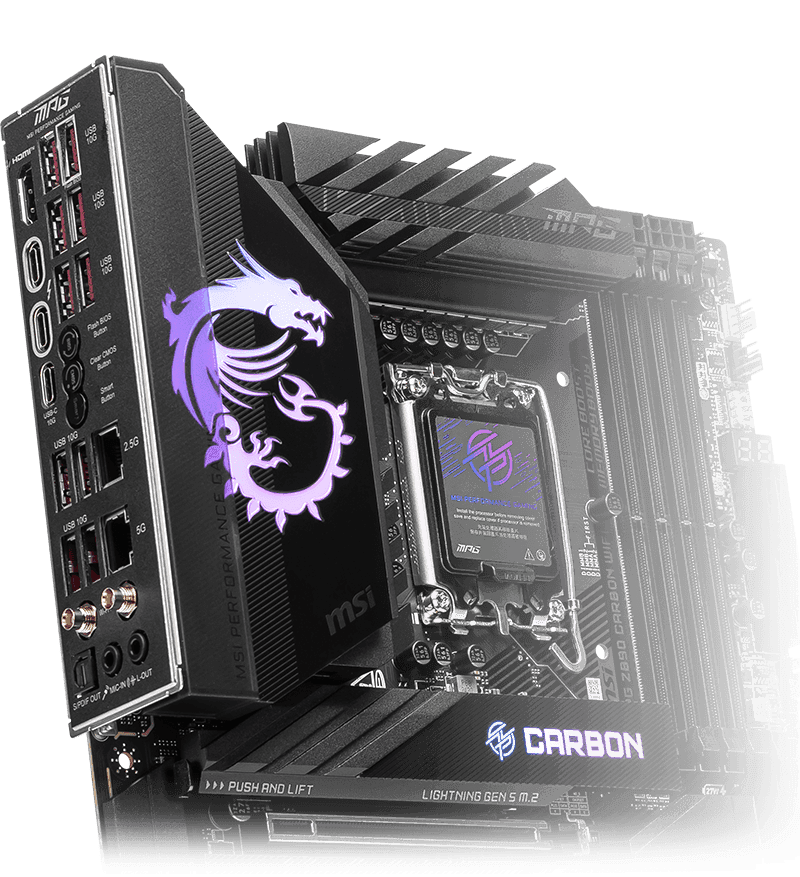 MPG Z890 CARBON WIFI | Gaming Motherboards|Best Motherboard for AI PC |MSI