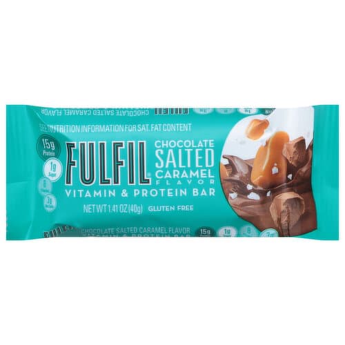 Fulfil Vitamin & Protein Bar, Chocolate Salted Caramel Flavor ...