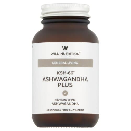 Wild Nutrition KSM-66 Ashwagandha Plus 60 Capsules