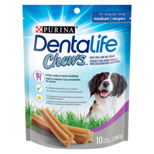 Purina DentaLife - Chews Daily Oral Care Dental Dog Treats, Medium ...