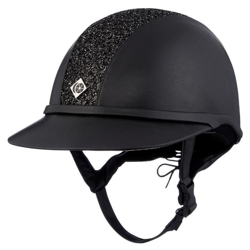 Charles Owen SP8 plus Sparkly aurinkolippa leatherlook