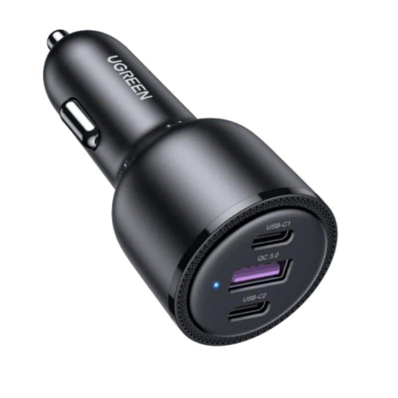 UGREEN 3-in-1 69W USB C Car Charger with PD65W Fast Charging, Black ...