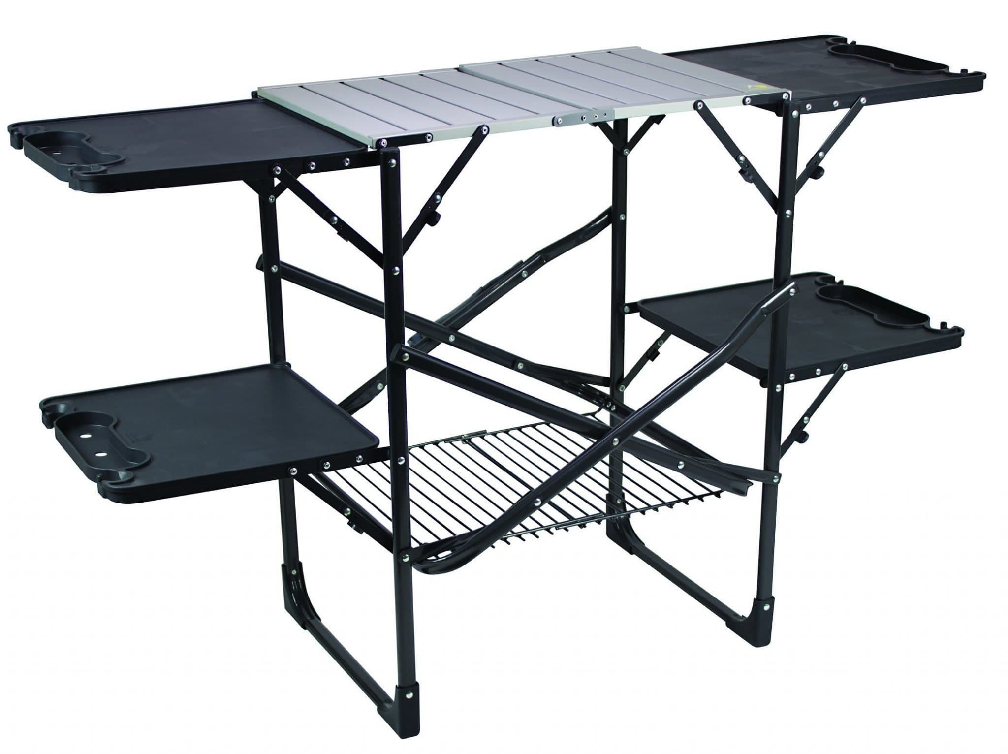 GCI Outdoor Slim-Fold Camp Kitchen Portable Folding Cook Station Pack ...