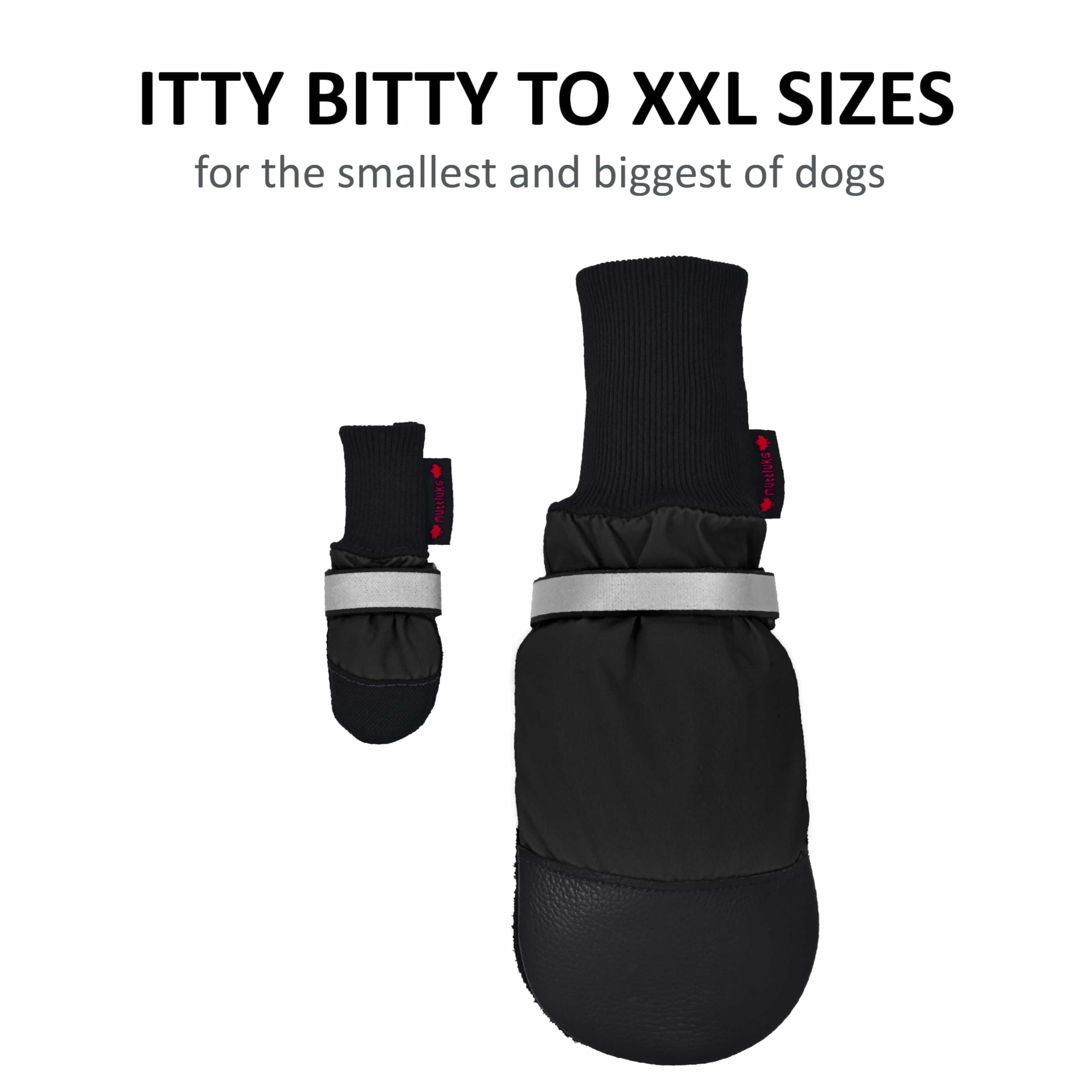Muttluks All Weather Boots, Black, Small - Swiftsly