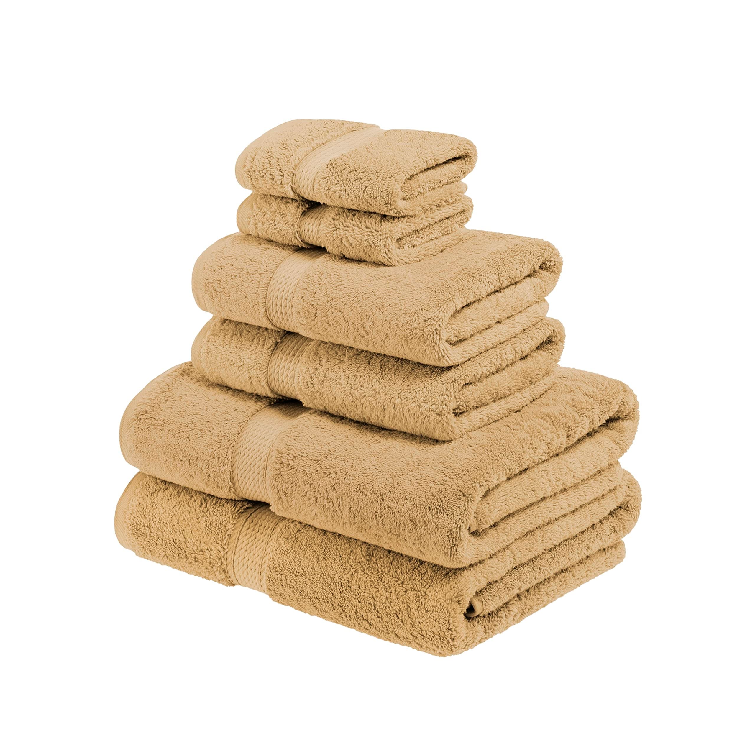 SUPERIOR Egyptian Cotton 800 GSM Towel Set, Includes 2 Bath Towels, 2 ...