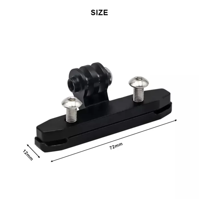Metal CNC Cycle Seat Rail Mount | Techalogic - Helmet Cameras