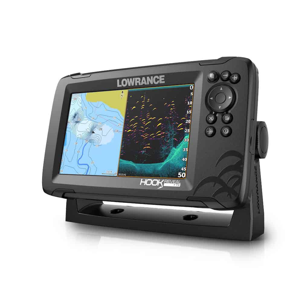 Lowrance Hook Reveal 7 Fish Finder Combo with Triple Shot Transducer ...