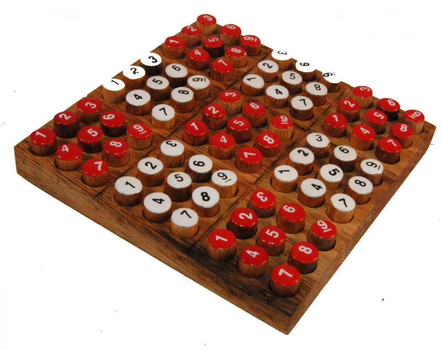 Wooden Sudoku - Maths Travel Board Game Brain Teaser IQ