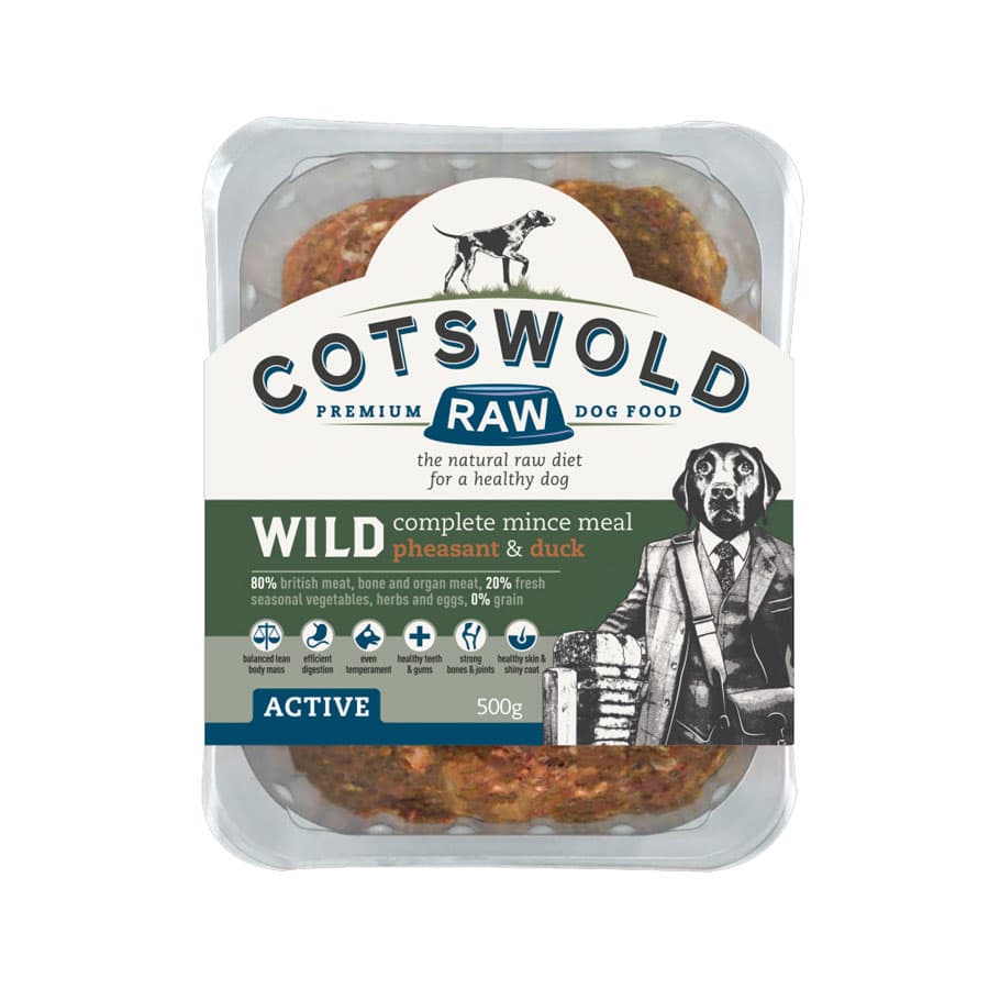 Cotswold Frozen Raw Complete Dog Food Mince Pheasant & Duck - Rookes ...