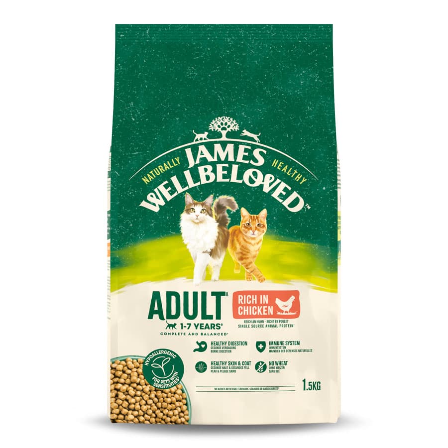 James Wellbeloved Complete Dry Cat Food Adult Chicken - Rookes Pet Products