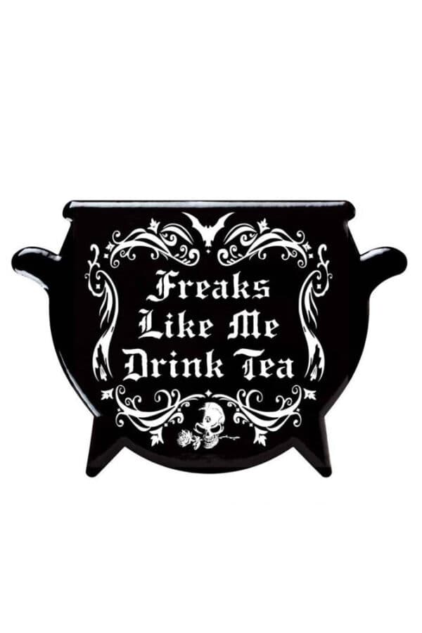 Witches Brew Cauldron Black Ceramic Coaster by Alchemy Gothic - The ...