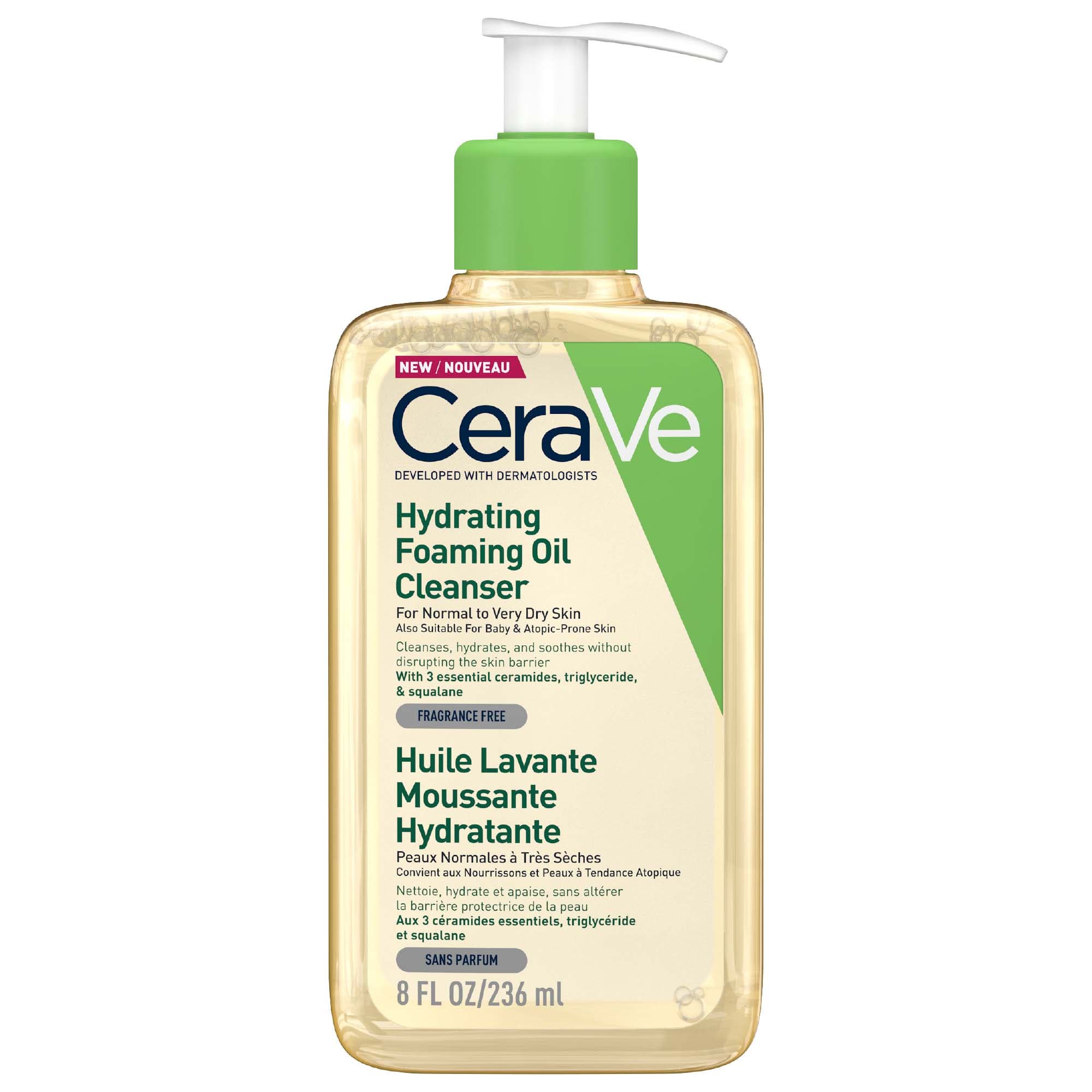 Cerave Hydrating Foaming Oil Cleanser 473ml | Thebeautyprismng.com