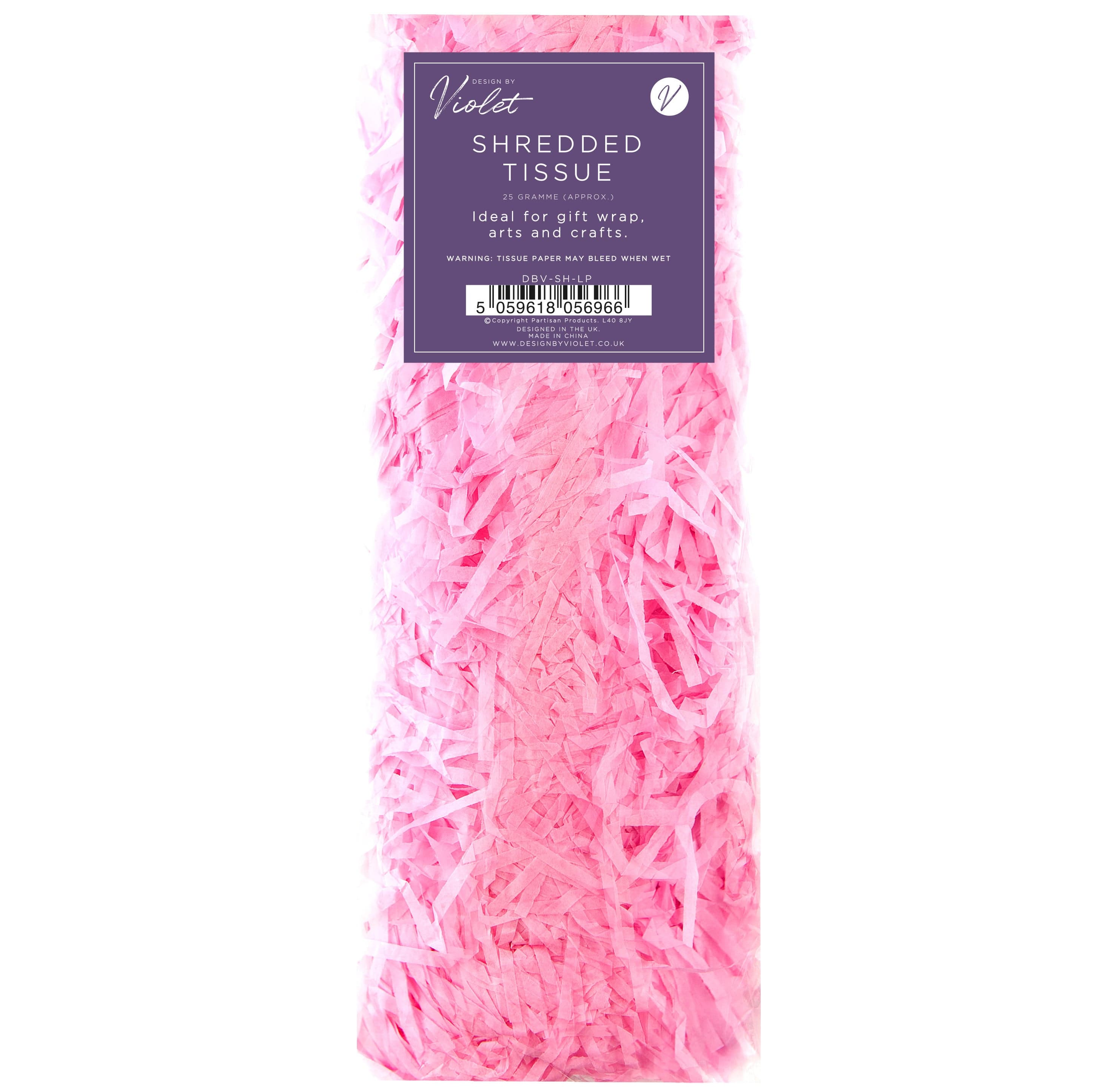 Shredded Tissue Paper 25gm Light Pink