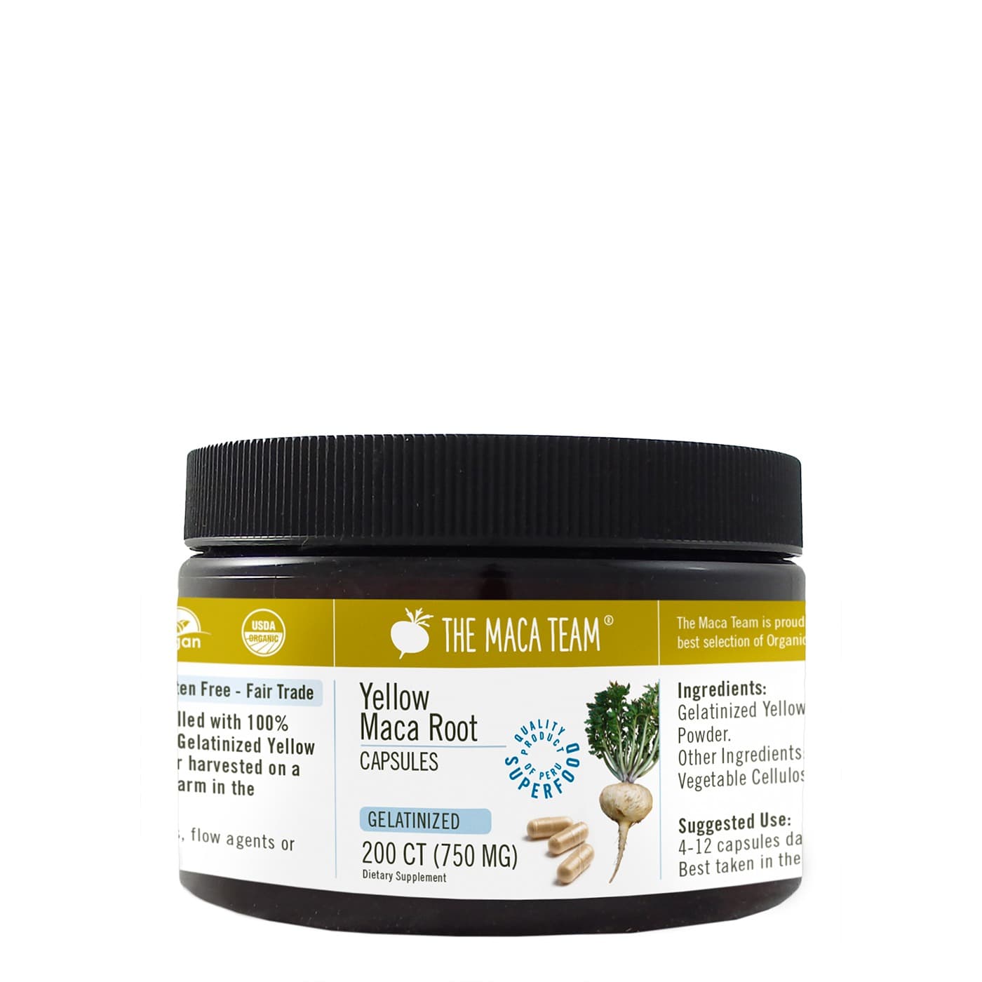 Gelatinized Yellow Maca Capsules – The Maca Team – UK