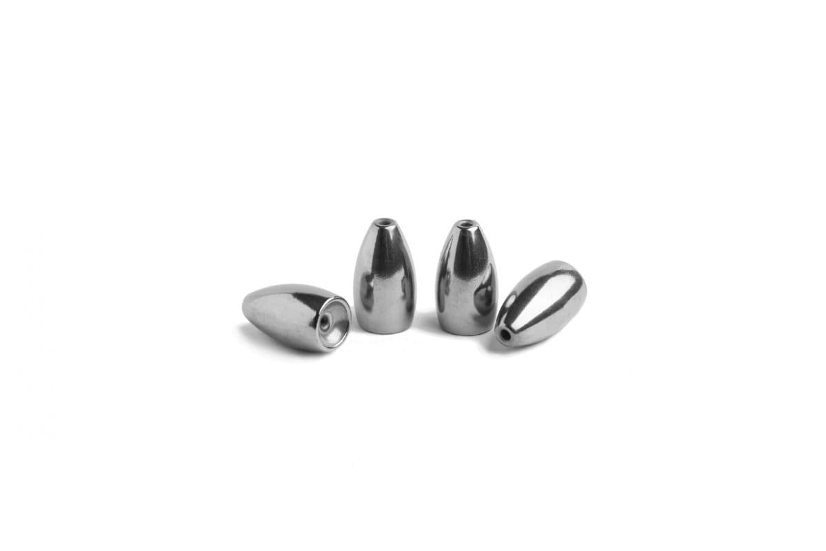 Tungsten Bullet Weights (Natural Silver) Texas & Carolina rig – The ...