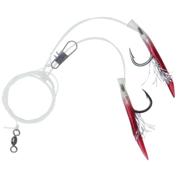 Hogy Lure Company Jig-Biki Tube Teaser Rig (2-Dropper), 1/0 (30lbs ...