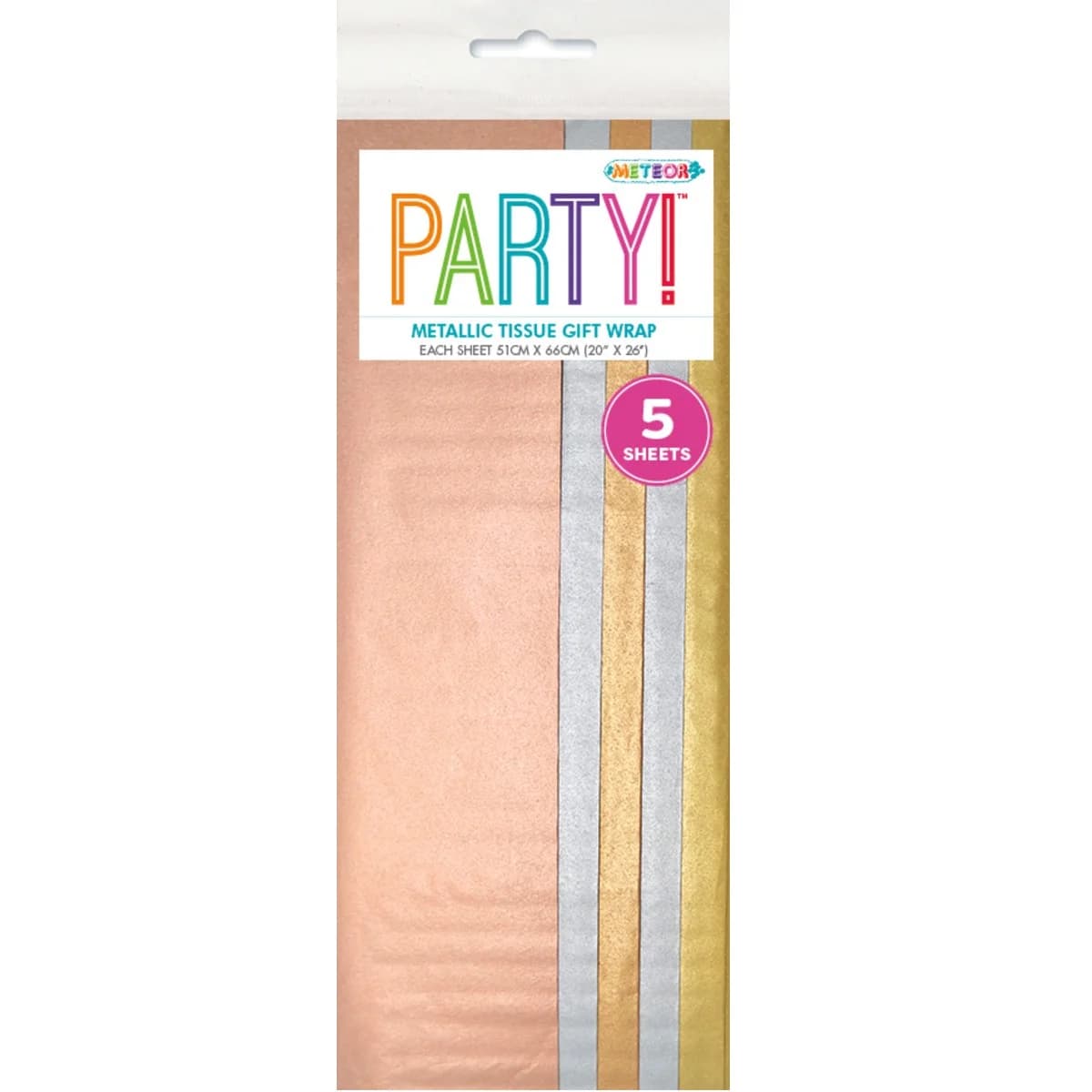 John Lewis Metallic Tissue Paper Assorted