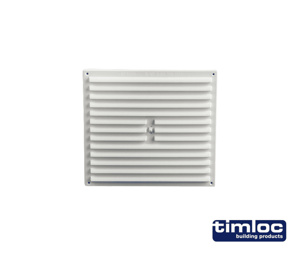 1210W - 9 x 9 hit and miss louvre vent - Timloc Building Products
