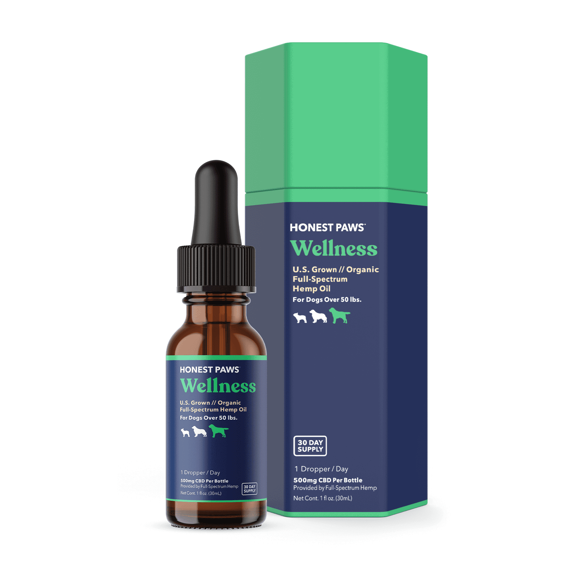 CBD Oil for Large Dogs by Honest Paws Wellne…