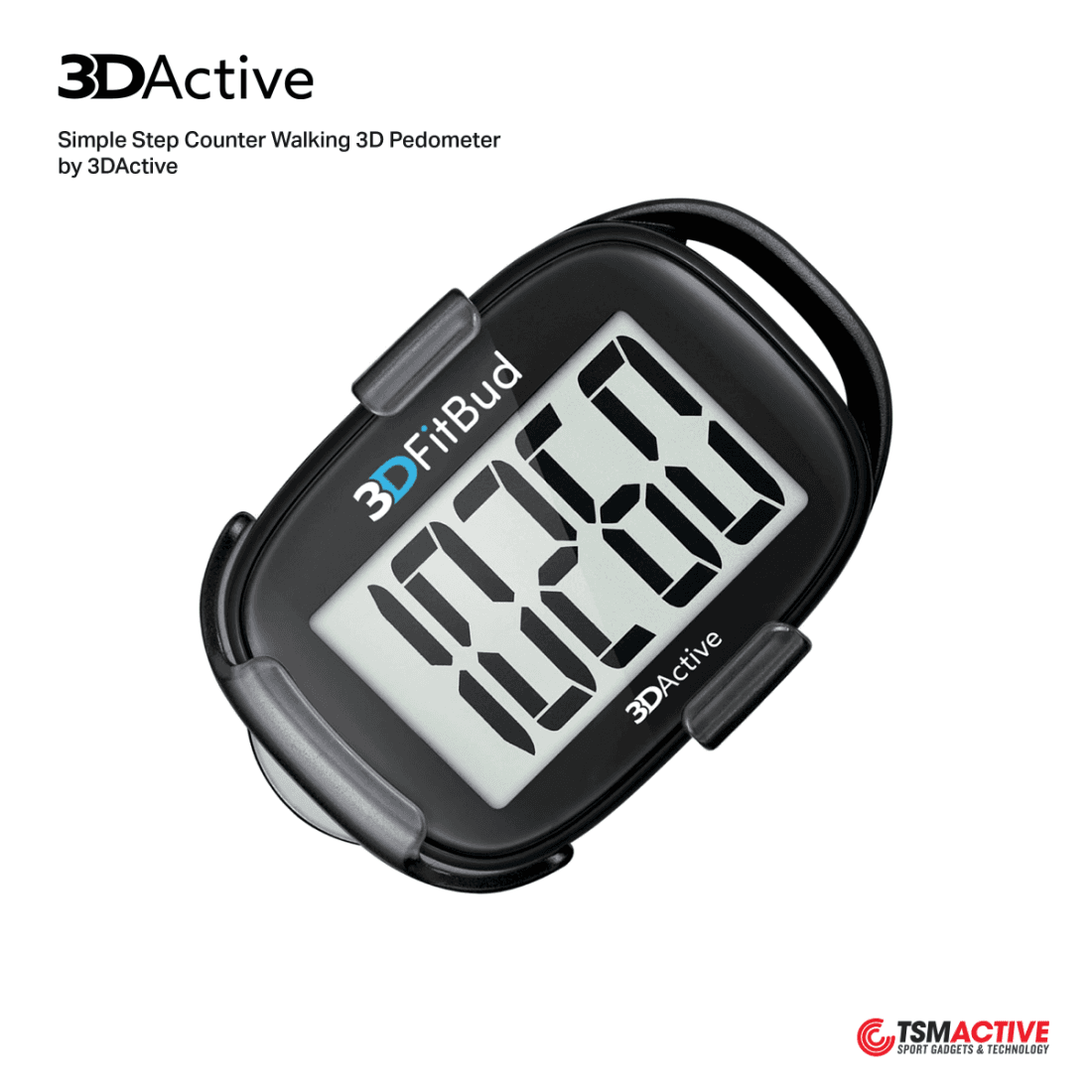 3DFitBud เครื่องนับก้าวแบบ 3D พกพาสะดวก Simple Step Counter Walking 3D ...
