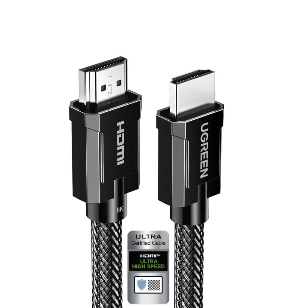 UGREEN 70320 8K HDMI 2.1 Braided Cable 1.5 Meter (Gray) HDMI Certified