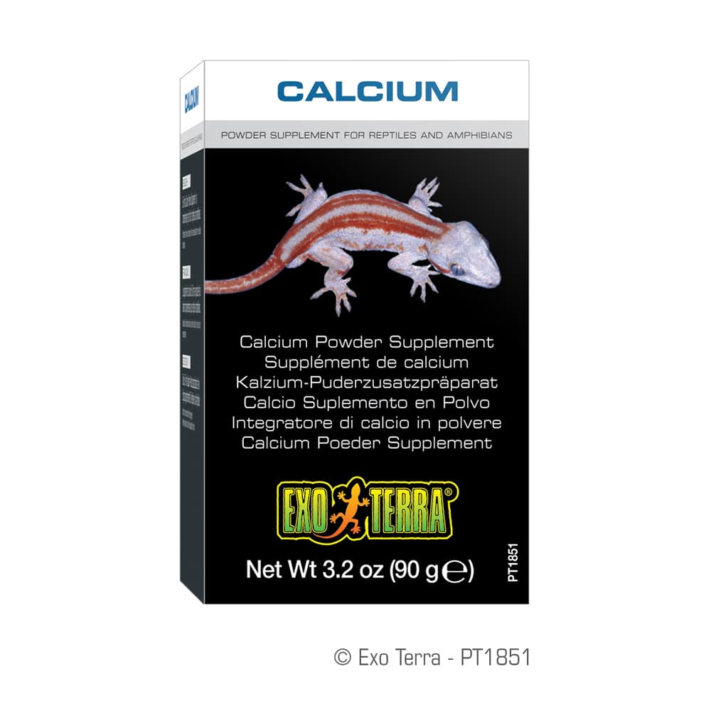 Exo Terra Calcium + D3 Powder Supplement - Underground Reptiles