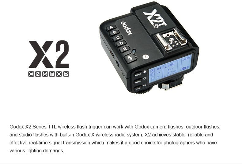Godox Wireless Camera Flash Trigger Bluetooth 2.4GHz for Kamera Canon ...