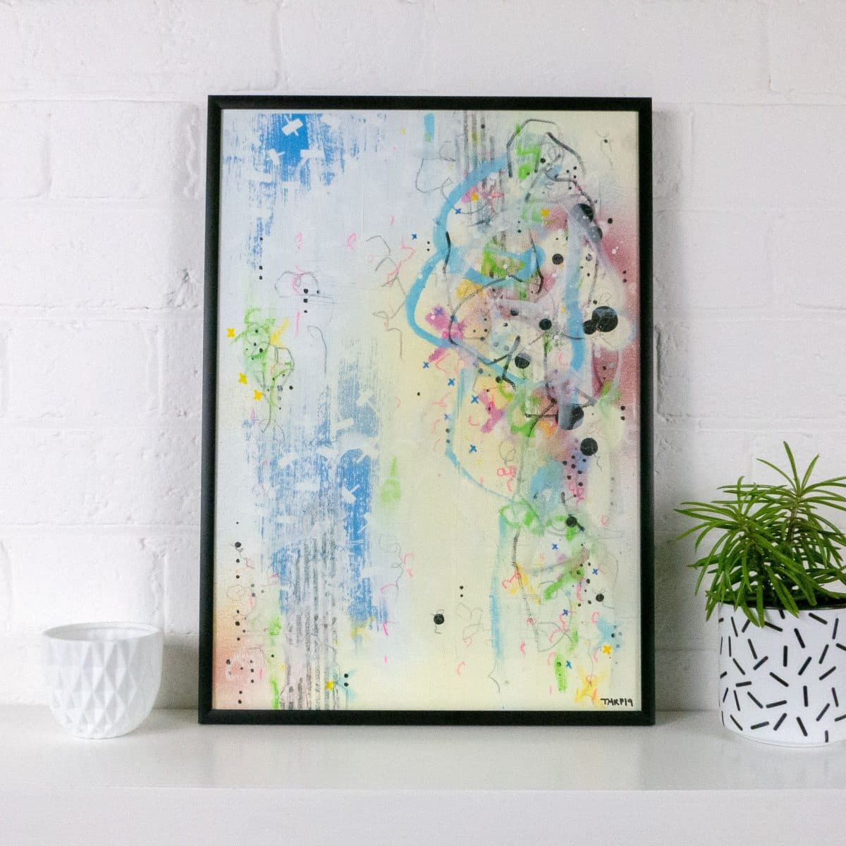 A3 framed original artwork - Urban Contemporary Art - ‘Skywards ...