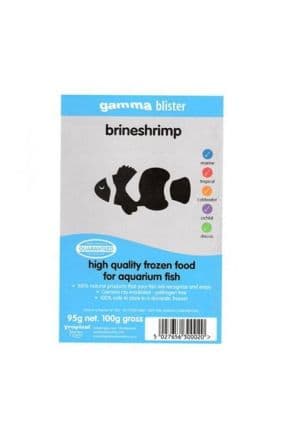 Gamma Frozen Brine Shrimp for aquarium fish - 100g