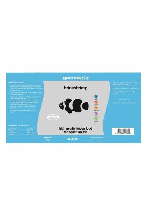 Gamma Frozen Brine Shrimp for aquarium fish - 250g