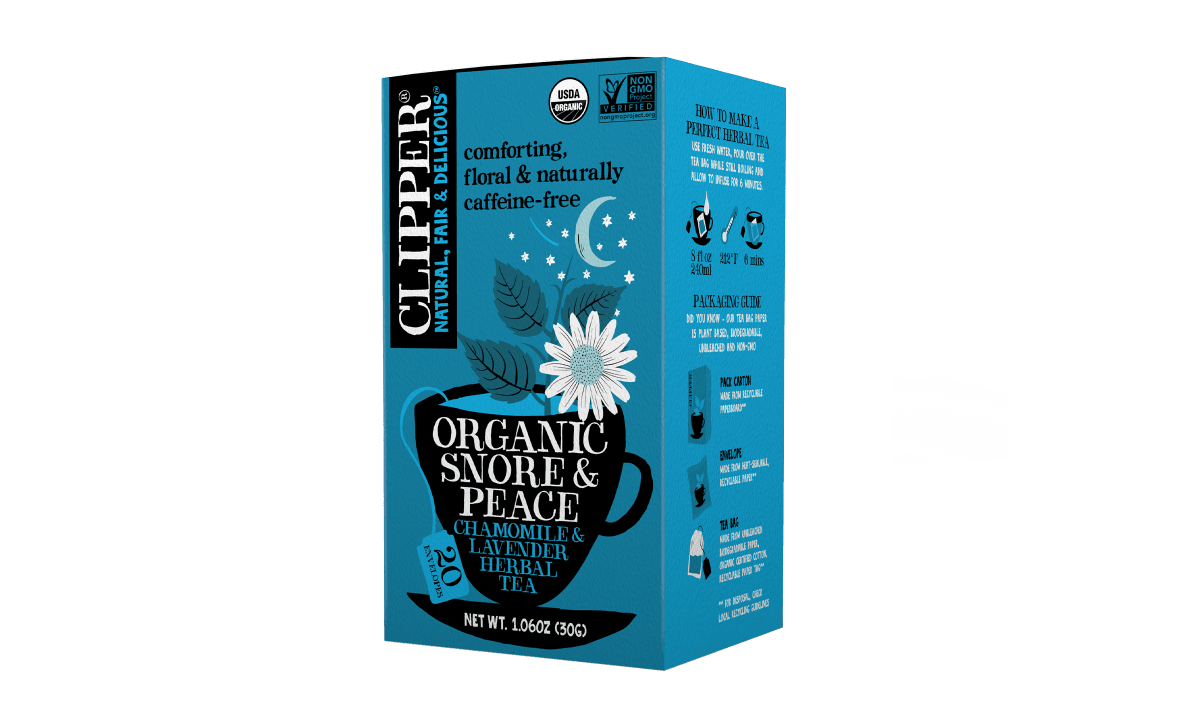Snore & Peace Organic Chamomile Herbal Tea - Clipper Teas