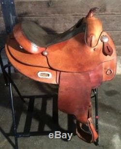Simco Longhorn Supreme Draft Western Saddle Wide Tree Euc Made In America