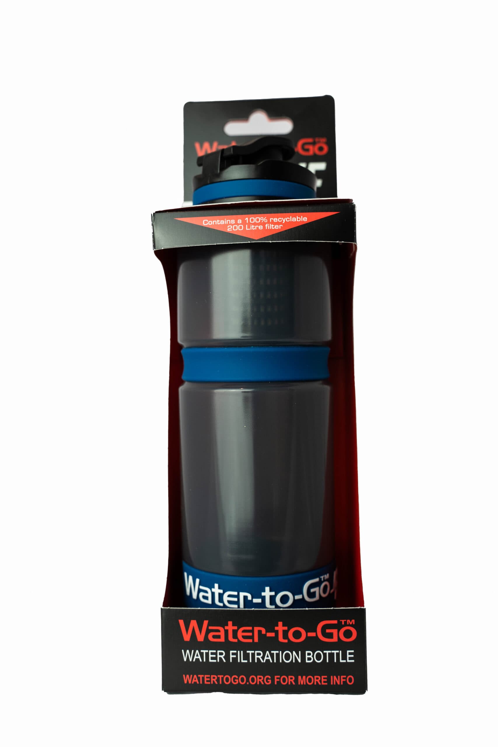 Active Water Filter Bottle Red 750ml | watertogo.ie