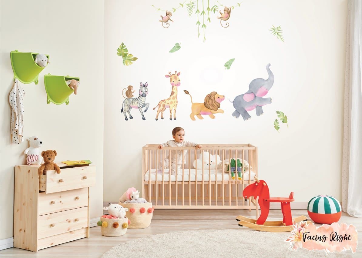Safari Animals Wall Decals Black Safari Animal Wall Decals