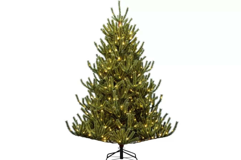 Christmas Tree World The 6ft Pre-lit Matterhorn Pine - Warm White LED ...