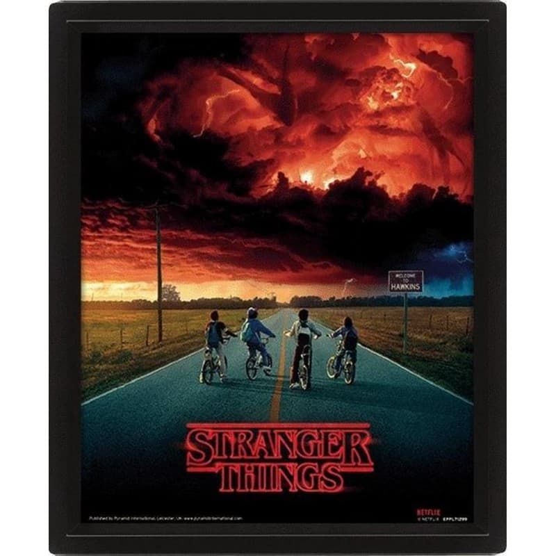 Stranger Things Mind Flayer - Framed 3D Poster - Wondertoys.nl