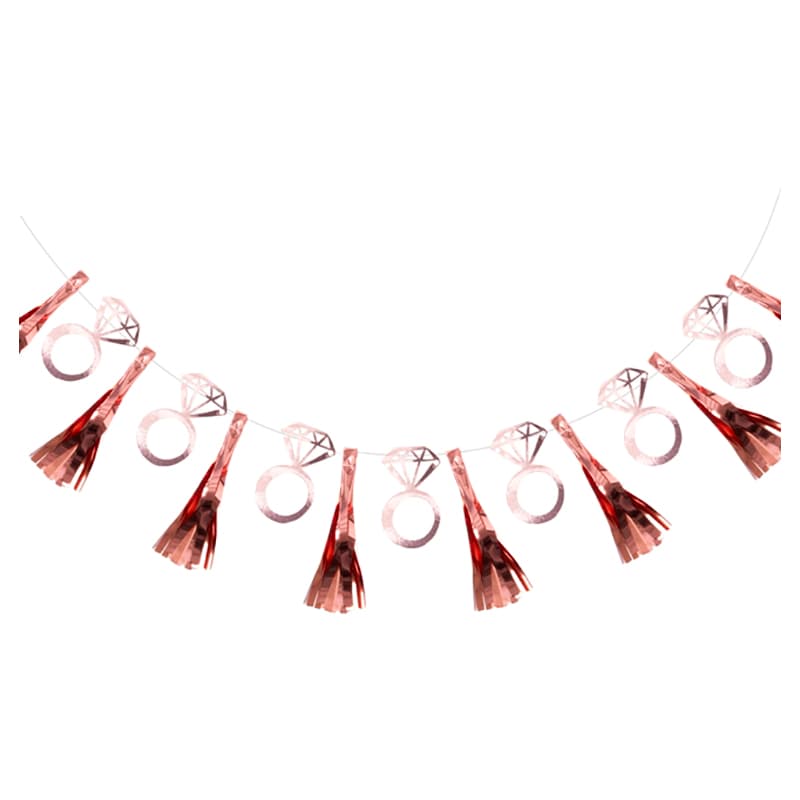 Ginger Ray - Rose Gold Ring Tassel Garland | Jomla.ae