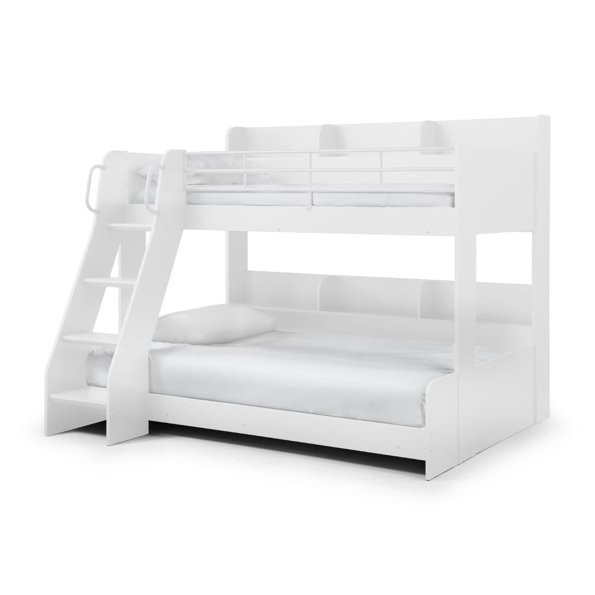 Bunk Beds Domino White Triple Sleeper Bed DOM101 by Julian Bowen