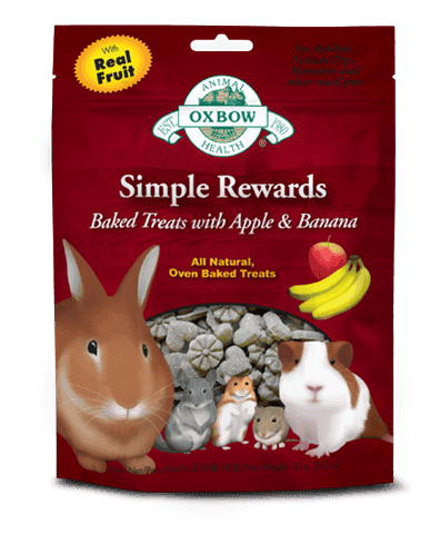 Oxbow Simple Rewards Baked Treats with Apple & Banana - Whiskers ...