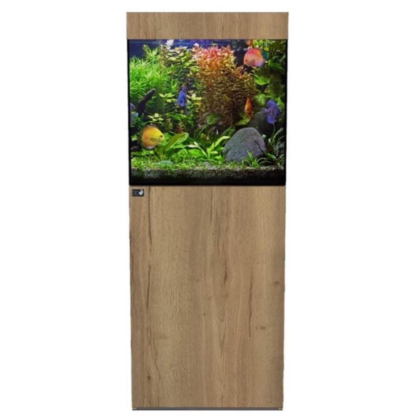 D-D Aqua Pro Freshwater 600 CUBE Natural Oak Aquarium and Cabinet ...
