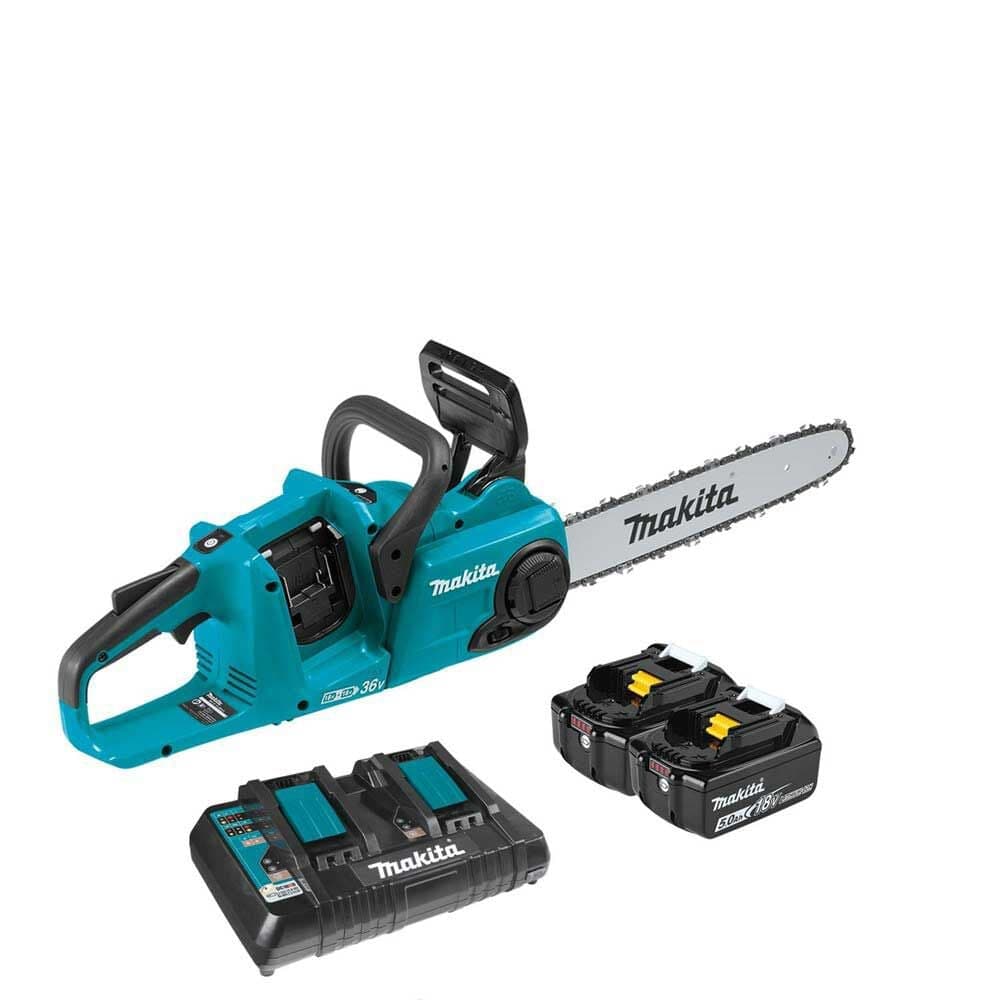 Makita 18V X2 (36V) LXT Chain Saw Kit 14in Cordless Brushless with 4 5 ...