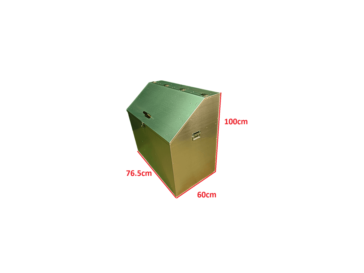 Sloped 2 Compartment Feed Storage bin - AD Feed Bins
