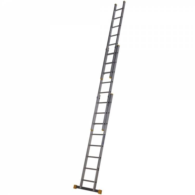 WERNER 2.4m BOX SECTION TRIPLE EXTENSION LADDER 7232418 | ALadder.co.uk
