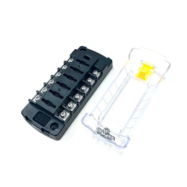 6 Way Standard Blade Fuse Holder With Clip On Lid [ALM Part Reference ...