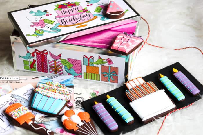 The Biscuiteers Happy Birthday Luxe Biscuit Tin - Ami Rose